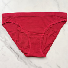 Victoria's Secret Stretch Cotton Smooth Bikini Panty Lipstick SZ M