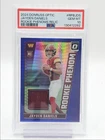 JAYDEN DANIELS 2024 DONRUSS OPTIC ROOKIE PHENOM PATCH BLUE RC PSA 10 Q5346