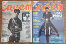 2 Creem Magazine Judas Priest Cover  RARE  rob halford