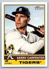 2025 Topps Heritage - Kerry Carpenter #226 Detroit Tigers