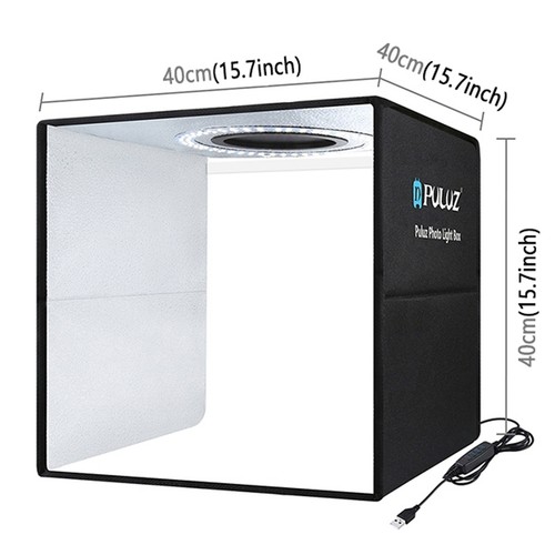 Tragbar Fotobox 40x40x40cm Fotostudio Set Led Lichtbox für Fotografie 12-Farben - Bild 2 von 15