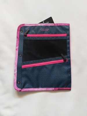 Five Star Pencil Pouch, Pen Case, Navy/Pink (506420B-ECM)