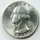 *1937 P MINT WASHINGTON QUARTER DOLLAR* *RARE GEM BU+* NR #P2745
