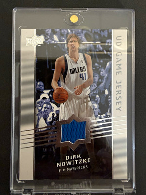Upper Deck 2008-09 UD Game Jersey Dirk Nowitzki #GA-DN Dallas Mavericks