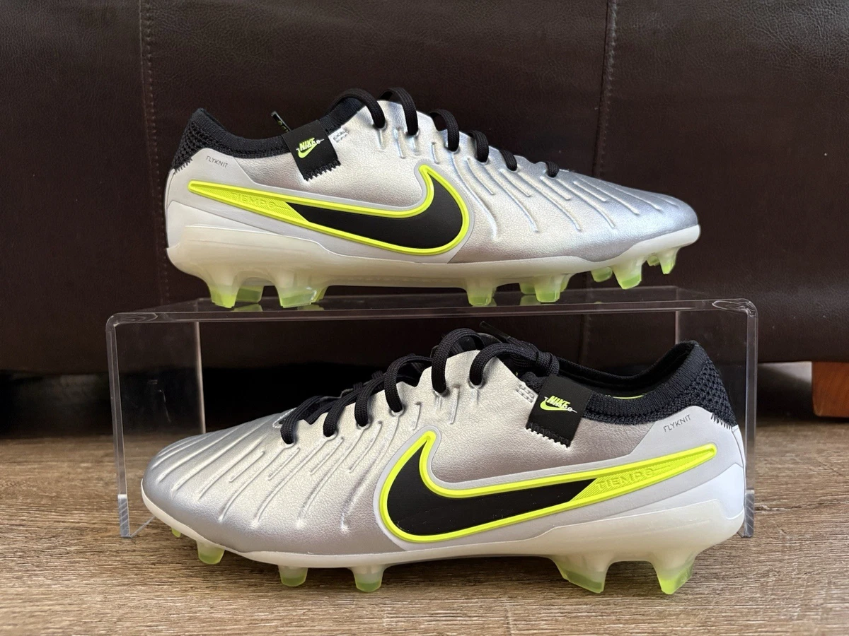 NEW Nike Tiempo Legend 10 Elite FG Soccer Cleats HF8980-001 Size 4 Silver #1 Nike Legend 10 Elite FG Pro Soccer Cleats Metallic Silver  main image 4