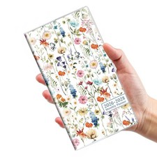 2 Year Pocket Calendar 2026-2028, Jul New JAN 2026-DEC 2027 , Wildflower