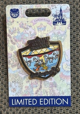 Disney 50th Anniversary Crest Pin Cinderella's Golden Carousel LE