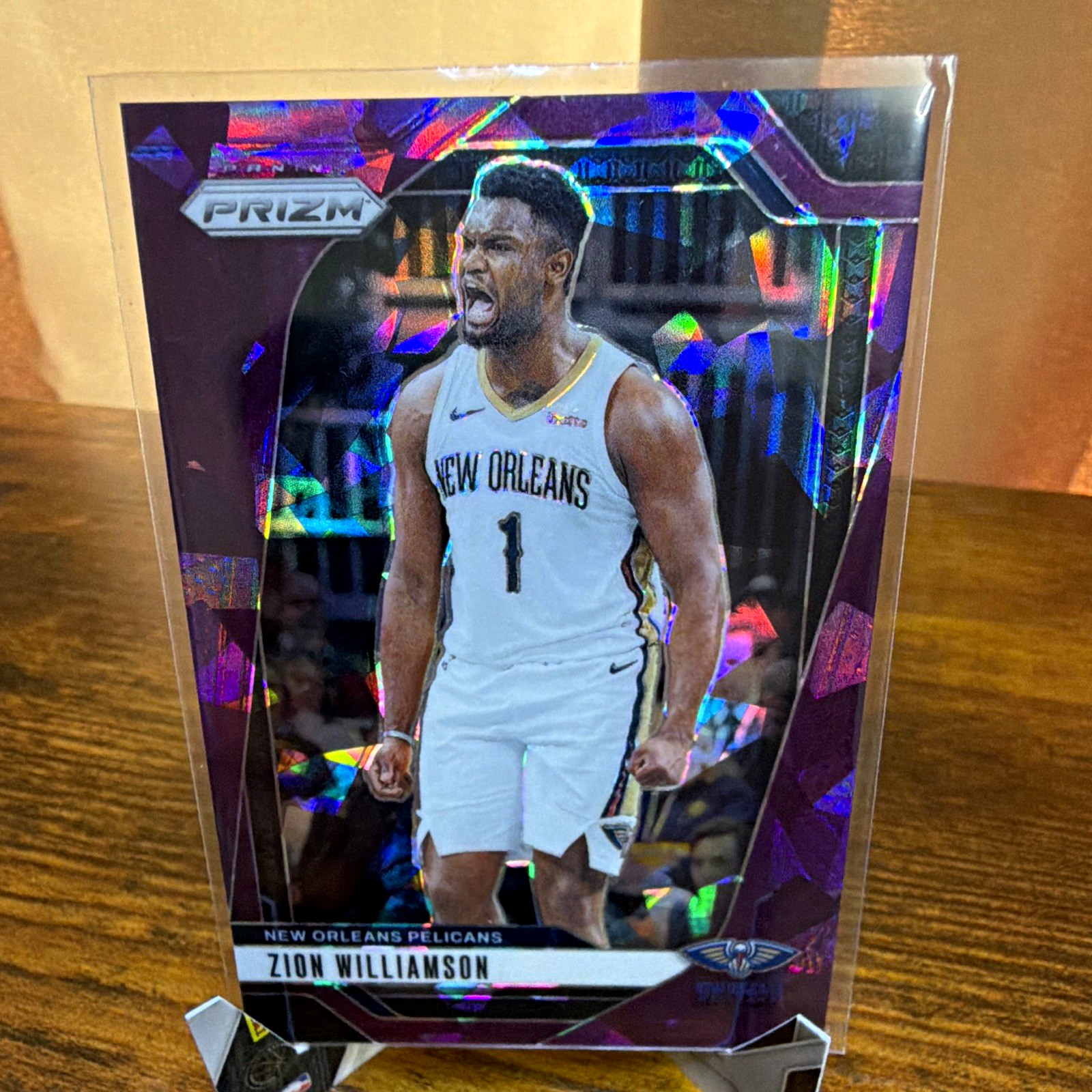 Panini 2024-25 Prizm Zion Williamson #10 Purple Ice Prizm /149 Pelicans