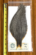 Metz #3 Grizzly Rooster Cape, Neck, Fly Tying, NR
