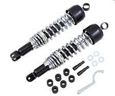Emgo - 17-05542 - Classic Shocks, 365mm Eye/Clevis - Black/Chrome