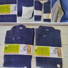  (2)- VTG NOS Sears Coveralls Work Wear 42 TALL Blue Sanforized 1pc Worksuits 