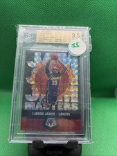 2019 Panini Green Mosaic Prizm Jam Masters #16 LeBron James Lakers BGS 9.5