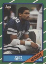 Tony Hill 1986 Topps Card 129