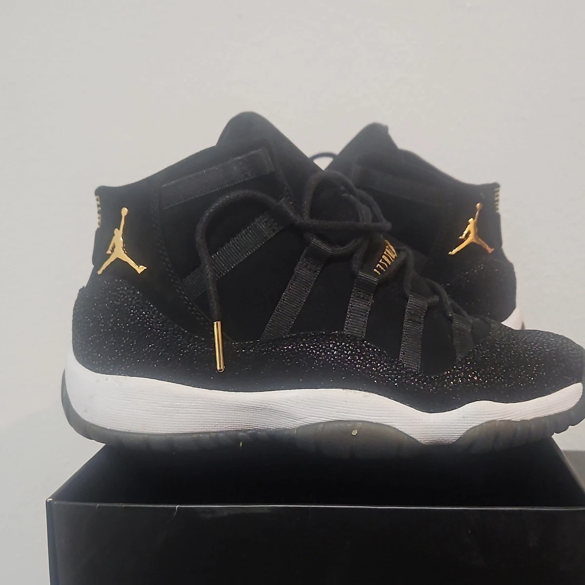 Las mejores ofertas en Jordan Air 11 Retro Premium GS Black 
