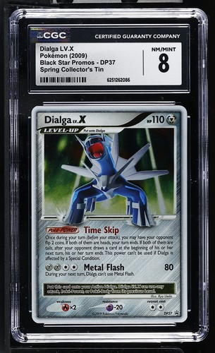 CGC 8 Dialga LV.X DP37 Black Star Promos Holo Pokemon Card