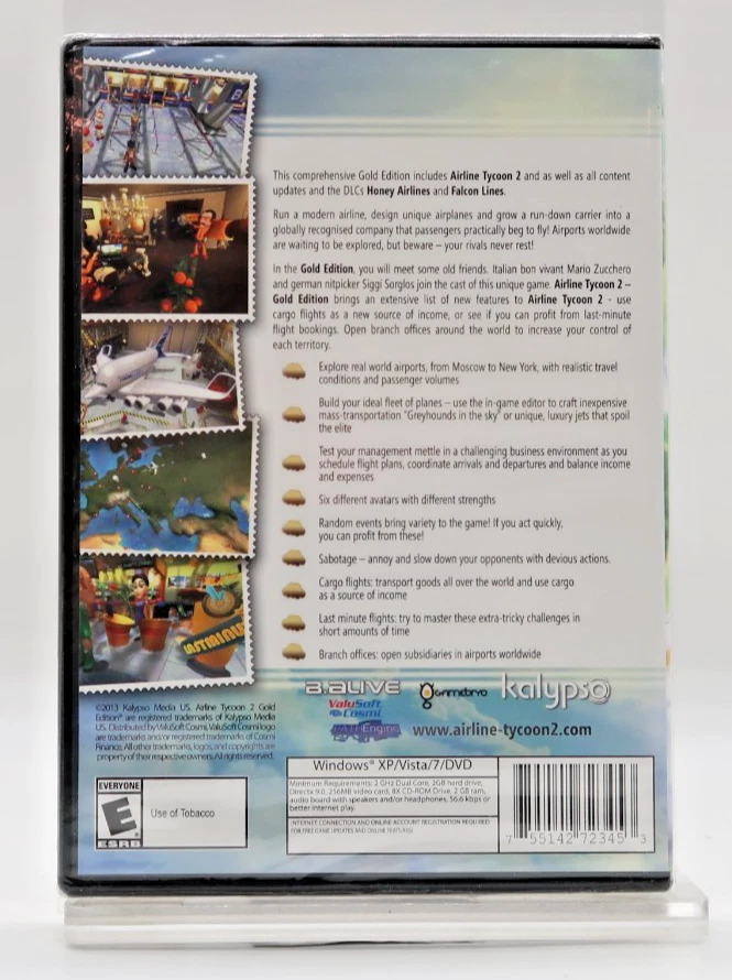 Airline Tycoon 2 Gold Edition (PC Game DVD-ROM, 2013) New Sealed - Image 2 of 2
