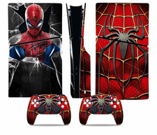 Spider-Man PS5 Console  Controller Decal Set PVC Matte Waterproof Anti-Scratch