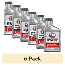 6 pack STP High Mileage Oil Treatment + Stop Leak Engine Oil Additive, 15 fl oz