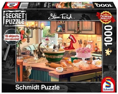 NEW Schmidt  Jigsaw Puzzle 1000 Pieces Secret Puzzle At the Kitchen Table 12+Age