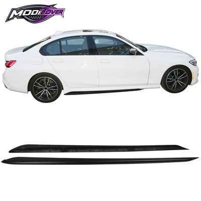 Fits 19-23 BMW G20 3 Series 4DR  M Sport 2PCS Side Skirts ABS Matte Black