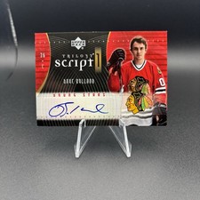 Dave Bolland 2006-07 Upper Deck Trilogy Scripts Young Stars Signed Rookie Card