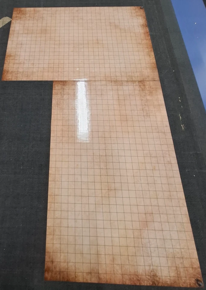 Alfombra de batalla de pergamino bronceado de 20" × 30" - Rejilla de 1" | PVC en seco | Mapa D&D / RPG Foto 4 de 4