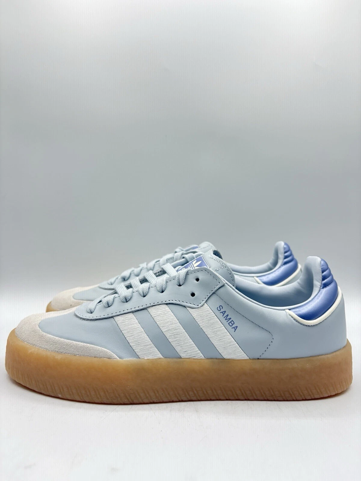 Adidas Women's Sambae Originals Size 10 Halo Blue Spark Metallic  IG1953 