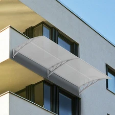 DIY 40"x 80" Awning Windows Doors Canop Outdoor Polycarbonate Garden Patio Cover