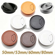 Computer Desk Grommet Table Plastic Cable Tidy Wire Hole Cover 50/53mm/60mm/80mm