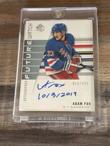 Adam Fox [Autograph] #194 2019 SP Authentic card