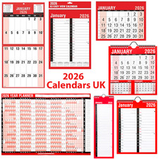 2026 WALL PLANNERS & CALENDARS - Year/Month/Week/Day to View - Organiser Planner