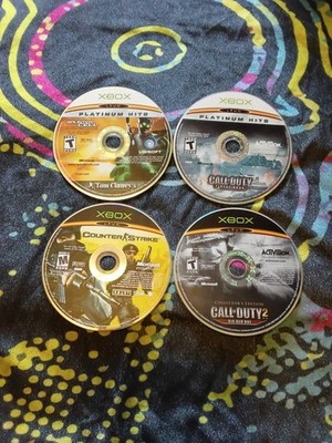 Original Xbox 4 Shooter Games Lot Call Of Duty Splinter Cell Counter Strike