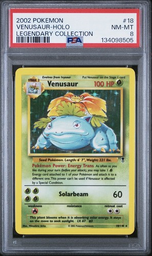 Venusaur graded PSA 8 for sale on eBay