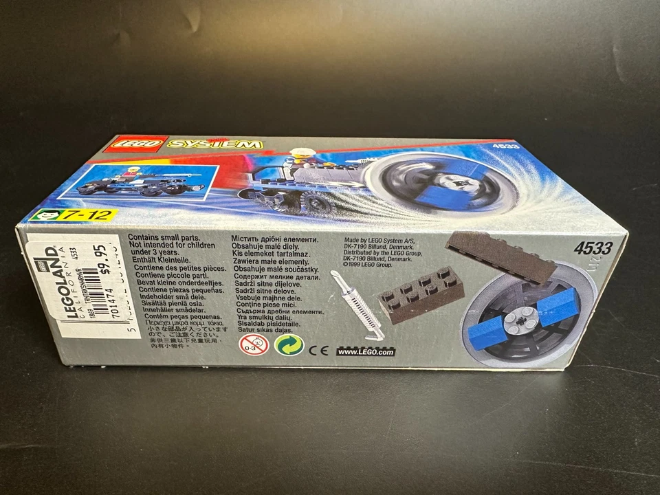 LEGO 4533 Train Track Snow Remover Set New in Sealed Box Vintage 1999 - Image 4 of 4