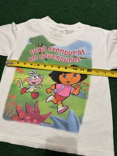 Vintage Y2K Dora The Explorer Boots Cartoon Character Kids Small 5-6 T Shirt - Picture 5 of 6