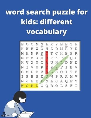 word search puzzle for kids: different vocabulary: Kids Word Search Puzzle Book,