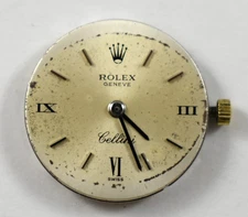 Vintage Rolex Cellini Manual Wind 19J 1600 Wrist Watch Movement lot.wb