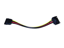 6" SATA Power Extension 15-pin Male Female Cable Extra Length for HDD SSD