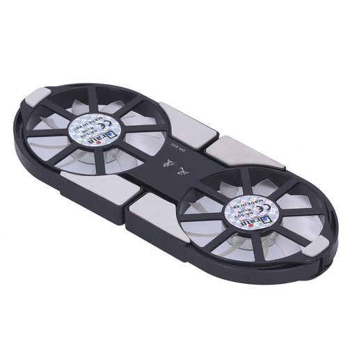 (Black)Computer Cooling Fan Telescopic Heat Sink Large Air Volume Foldable - Afbeelding 8 van 12