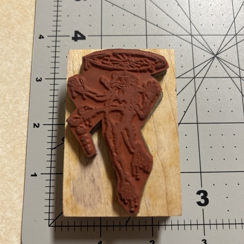 Frog Under Lilly Pad Rubber Stamp - Picture 2 of 2