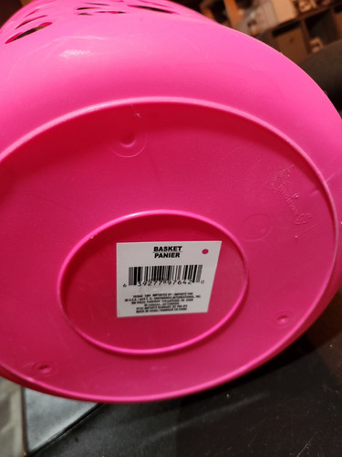 Rosa flexible Kunststoff Aufbewahrungskörbe mit Griffen - Bild 3 von 3