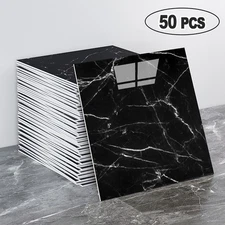50Pcs Peel & Stick PVC Marble Wall Panels 12x12" Foam Tile Stickers for Bathroom