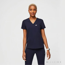 FIGS Navy Catarina Top Zamora Jogger Pant Scrub Set Size X-LARGE XL