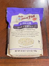 NEW Bob's Red Mill Gluten Free 8 Grain Hot Cereal 25 Ounce Pack of 4 Vegan
