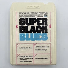 Super Black Blues - Various - Restored 8 Track Tape - New Pad and Splice