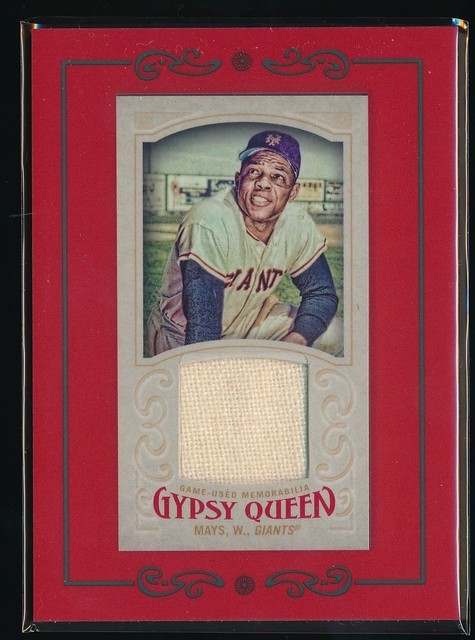 Willie Mays 2016 Topps Gypsy Queen Game Used Relic