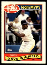 Dave Winfield 1989 Topps Hills Team MVP's #32 Yankees MLB READ FREE SHIPPING