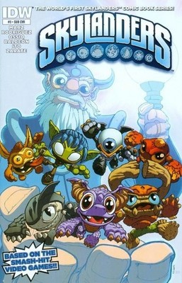 SKYLANDERS ISSUE 3 - SUBSCRIPTION VARIANT COVER - IDW COMICS 2014