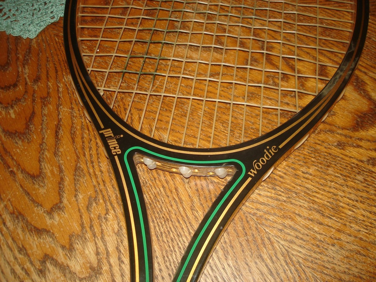 Vintage Prince Woodie Graphite Tennis Racket with Case Good
