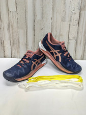 Asics GEL Resolution womens 9 navy blue cross training pickle ball sneaker shoe